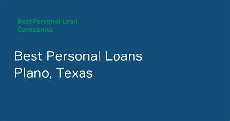Personal Loans Plano Tx
